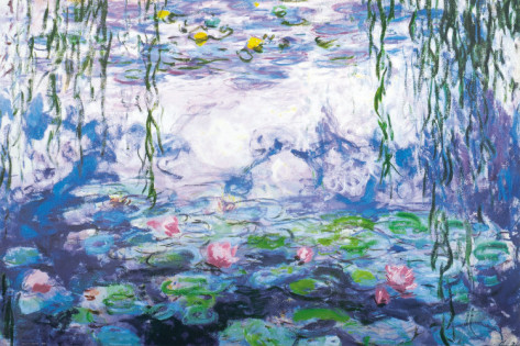 Water Lilies Detailed-Claude Monet Painting - Click Image to Close